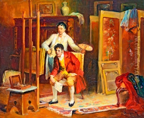 Barati Mubiralat Oil Painting - Mozart Rottmann