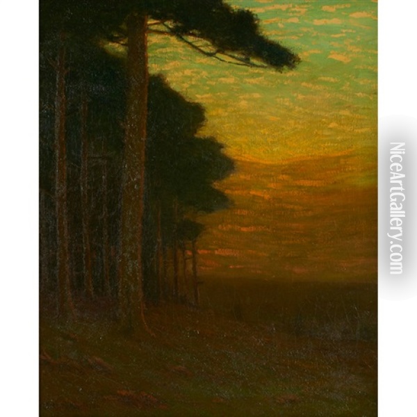 Summer Twilight Oil Painting - Charles Warren Eaton
