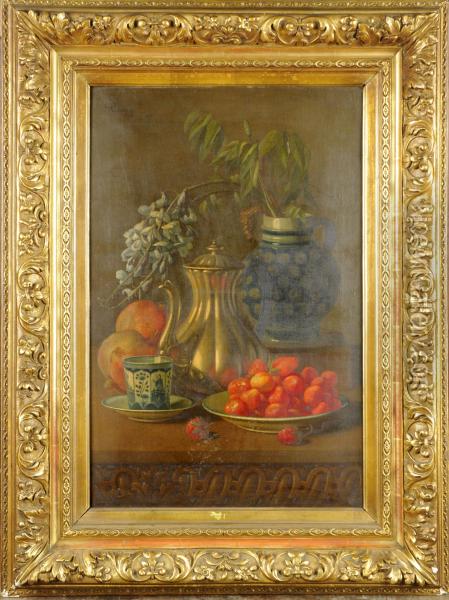 Nature Morte Aux Fruits Oil Painting - Albert Raoux