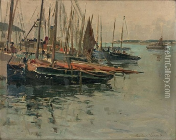 L'ile D'yeu, 1926 Oil Painting - Paul Emile Lecomte