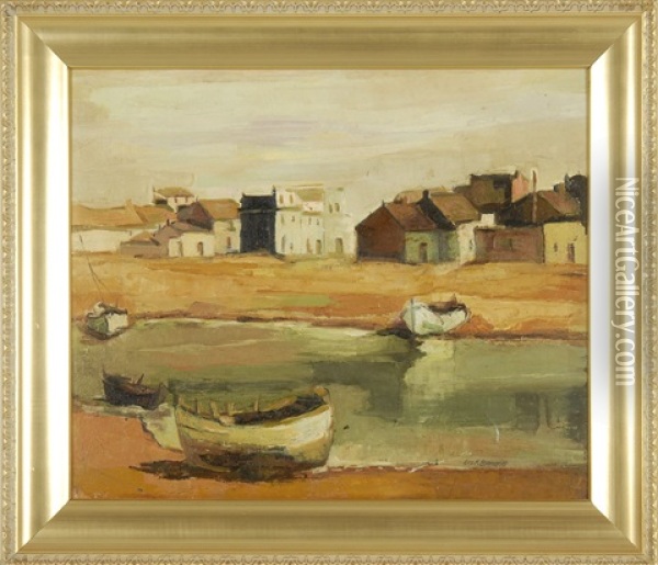 Coastal Scene Oil Painting - George Kennedy Brandriff