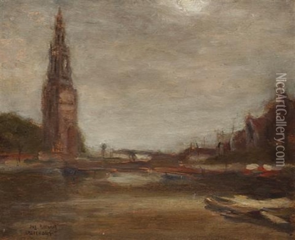 Old Tower, Amsterdam Oil Painting - Joseph Raphael
