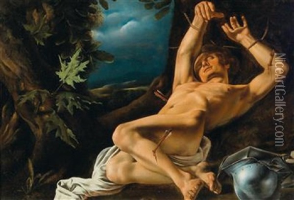Saint Sebastian Oil Painting - Louis (Ludovico) Finson