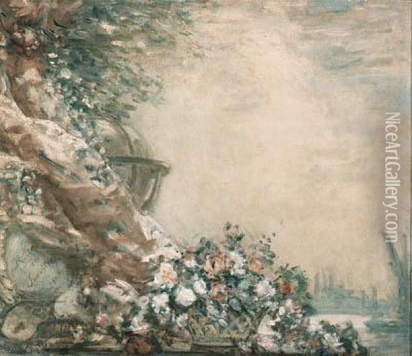 Recte Et Suaviter; A Decoration For An Overmantel Oil Painting - Philip Wilson Steer