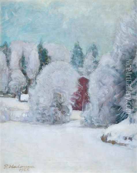 Winter Motif Oil Painting - Pekka Halonen