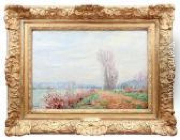 Effet Du Matin En Hiver, Bord De L'yonne Oil Painting - Francis Picabia