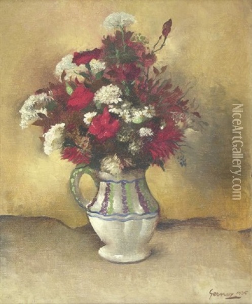 Fleurs Dans Une Aiguieree Oil Painting - Henri Gervex