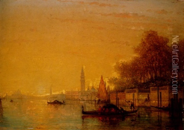 Vista De Venecia Oil Painting - Charles Clement Calderon