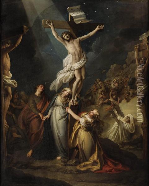 The Crucifixion Oil Painting - Charles-Antoine Coypel