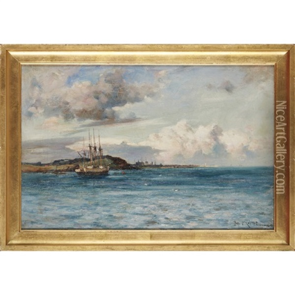 Shipping Off St. Andrews Oil Painting - Joseph Milne