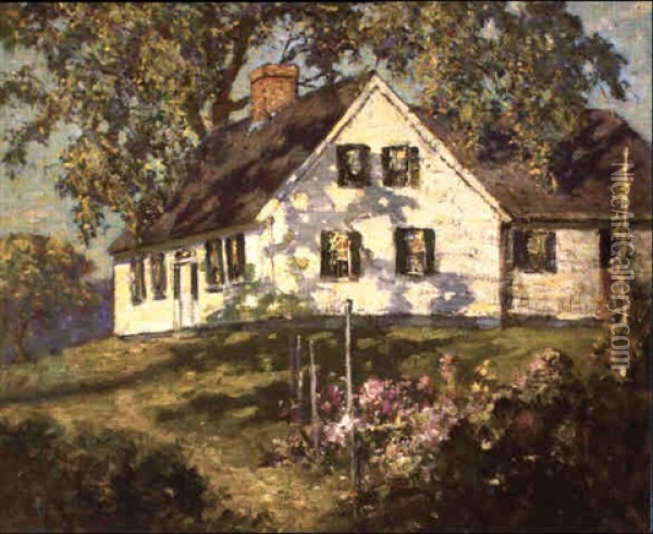 Hilltop Cape And Garden, Kennebunkport Oil Painting - Abbott Fuller Graves