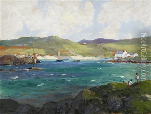 Harbour Scene Oil Painting - James Humbert Craig