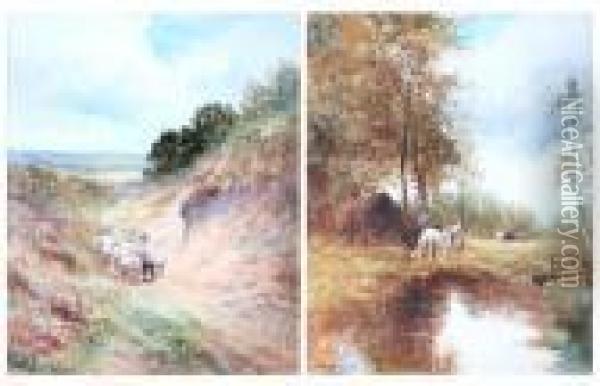 Rural England Oil Painting - James Walter Gozzard