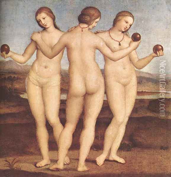 The Three Graces Oil Painting - Raffaelo Sanzio