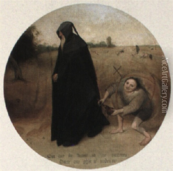 The Misanthrope Oil Painting - Pieter Bruegel the Elder