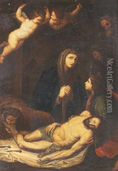Descendimiento Oil Painting - Jusepe de Ribera