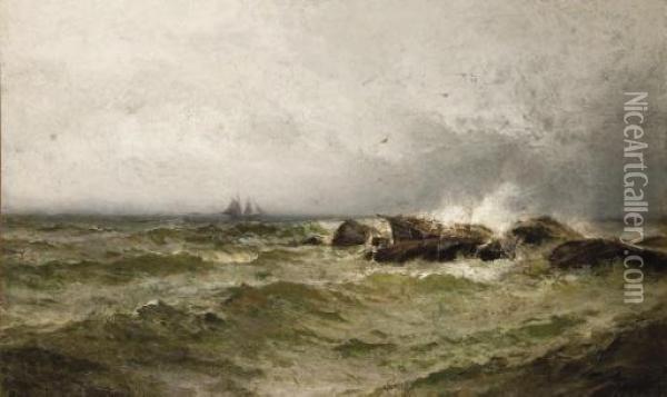 Seascape Oil Painting - Frank Knox Morton Rehn