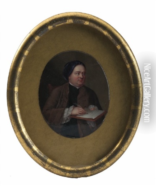Portrait Of Samuel Richardson Oil Painting - Henry-Pierce Bone