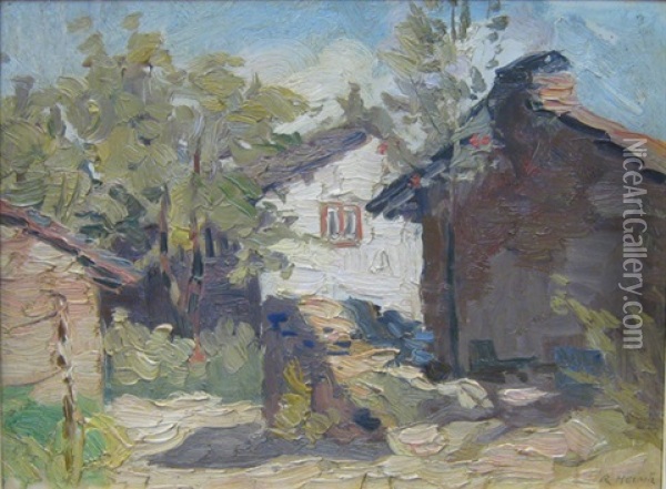 A Cheneux (la Gleize) Oil Painting - Richard Heintz