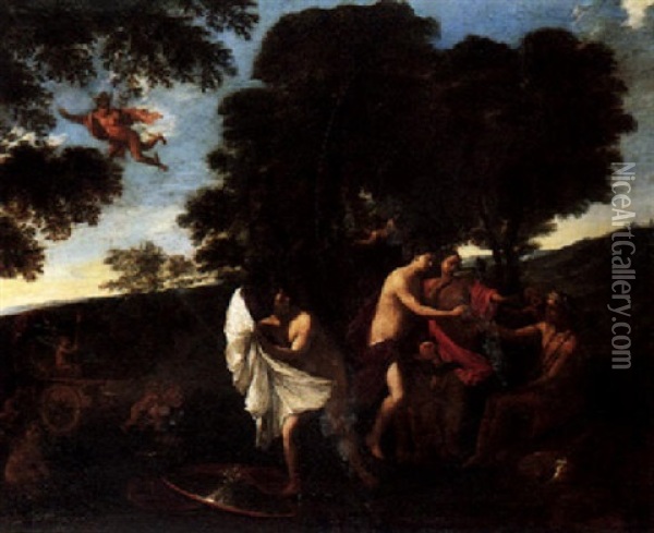 The Judgement Of Paris Oil Painting - Pier Francesco Cittadini