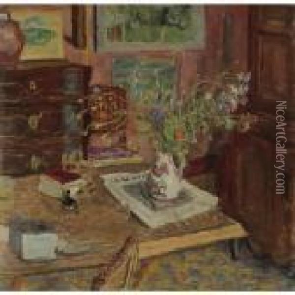 FaiÂence Normande (le Pot De Rouen) Oil Painting - Pierre Bonnard