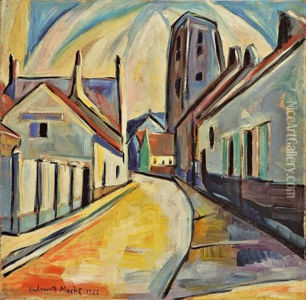 Strassenszene Oil Painting - Helmut Macke