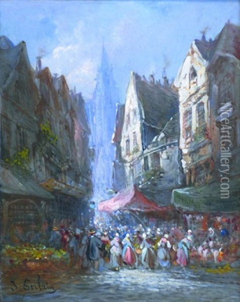 Rouen Oil Painting - Paul Denarie