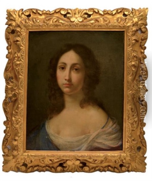 Jeune Femme En Buste Oil Painting - Lorenzo Lippi