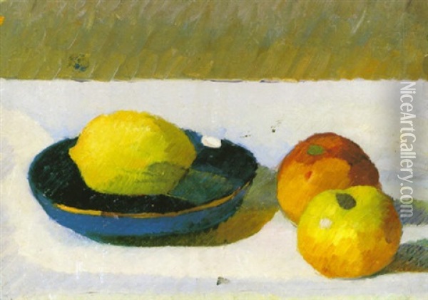 Fruktstilleben Oil Painting - Ivan Agueli