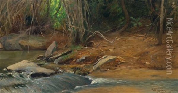 Jungle Spring Oil Painting - Wilhelm Friedrich Kuhnert