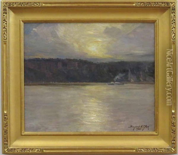 Sun Reflecting Off Water Oil Painting - Bayard Henry Tyler