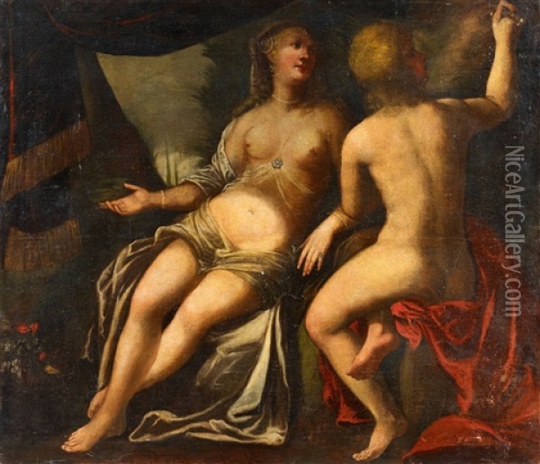 Angelica And Medoro Oil Painting - Maffeo Verona