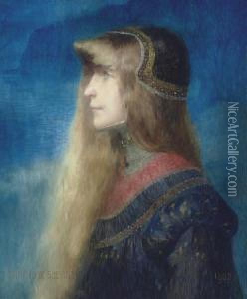 The King's Daughter Oil Painting - Lucien Victor Guirand De Scevola
