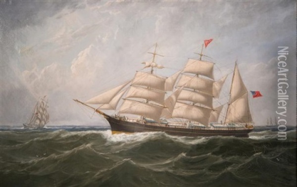 Barque Atlas Oil Painting - William Frederick Mitchell