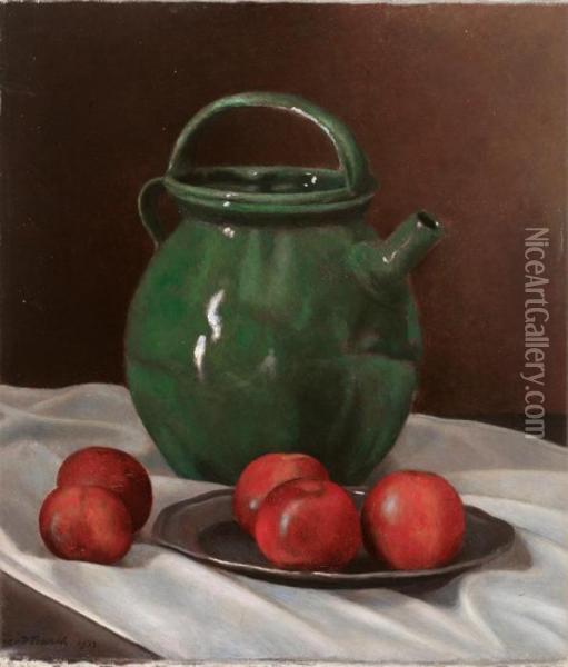 Der Grune Krug Oil Painting - Theodor Barth
