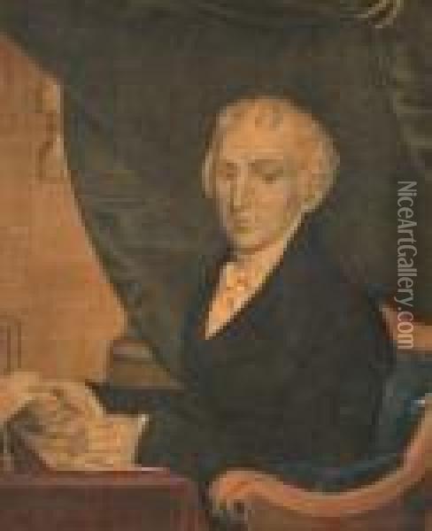 James Monroe Oil Painting - Currier & Ives Publishers