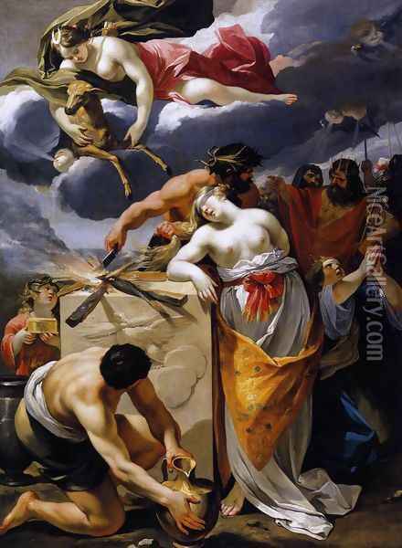 The Sacrifice of Iphigenia 1632-33 Oil Painting - Francois Perrier