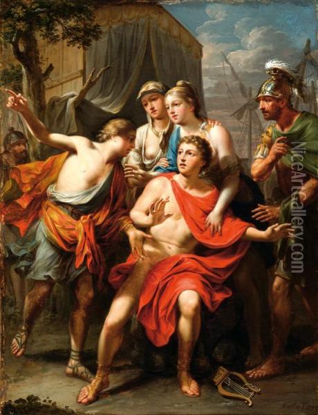 Achilles Receiving News Of The Dead Of Patroclos Oil Painting - Martin Knoller