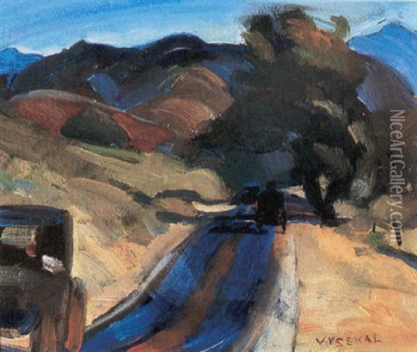 Laguna Canyon Road Oil Painting - Edouard Vysekal