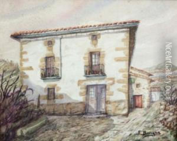 Casona Oil Painting - Francisco Sancha Lengo