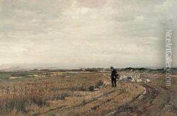 February - Fill - Dyke Oil Painting - William Page Atkinson Wells