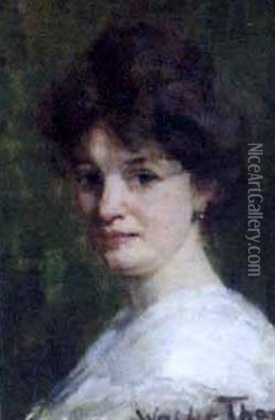 Damenportrat Oil Painting - Walter Thor