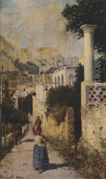 Capri Oil Painting - Bernardo Hay