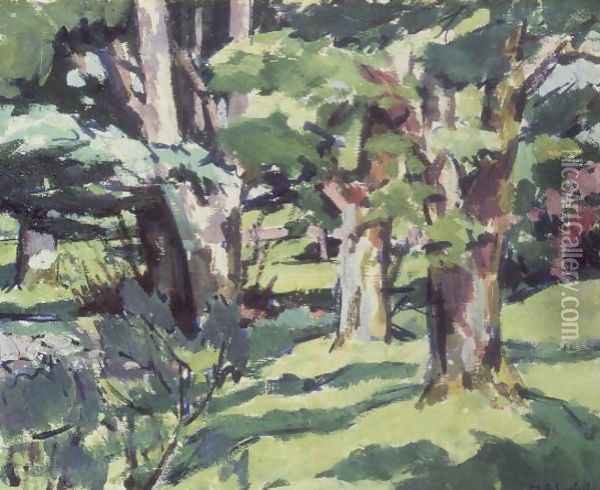 Trees at Auchinleck, Ayrshire Oil Painting - Francis Campbell Boileau Cadell