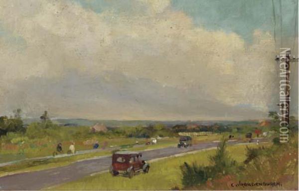 A Sunday Drive Oil Painting - Cornelis Vreedenburgh