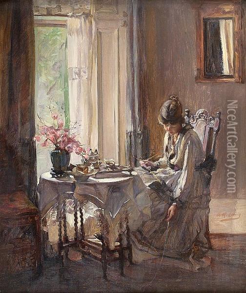 Afternoon Oil Painting - Annie Rose Laing