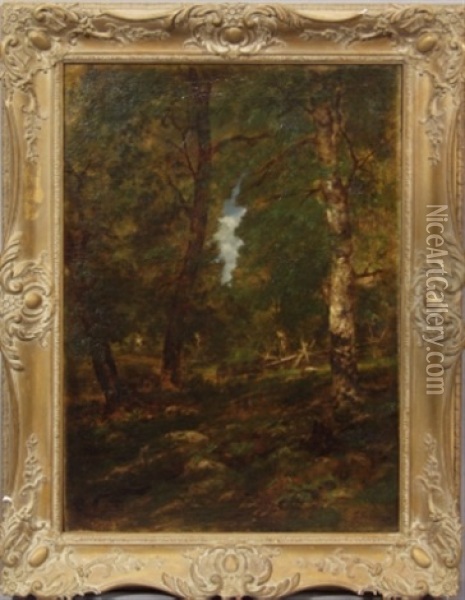 Woodland Landscape Oil Painting - George Inness