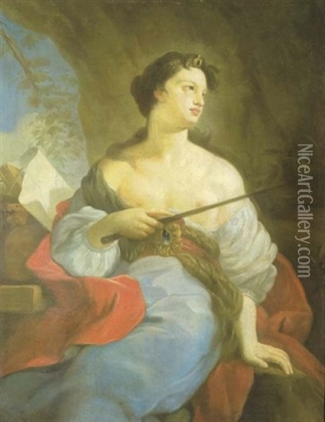 An Allegory Of Art Oil Painting - Francesco de Mura