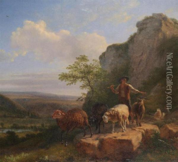 Shepherd Oil Painting - Balthasar Paul Ommeganck