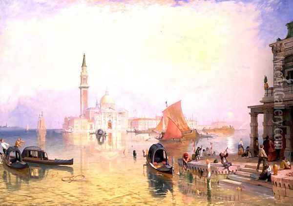 Venice Giudecca Oil Painting - James Baker Pyne